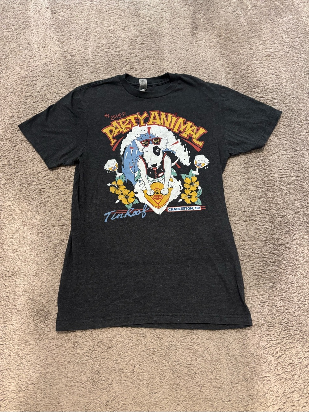 Vintage The Other Party Animal Tin Roof Charleston, SC T-Shirt Size Small
